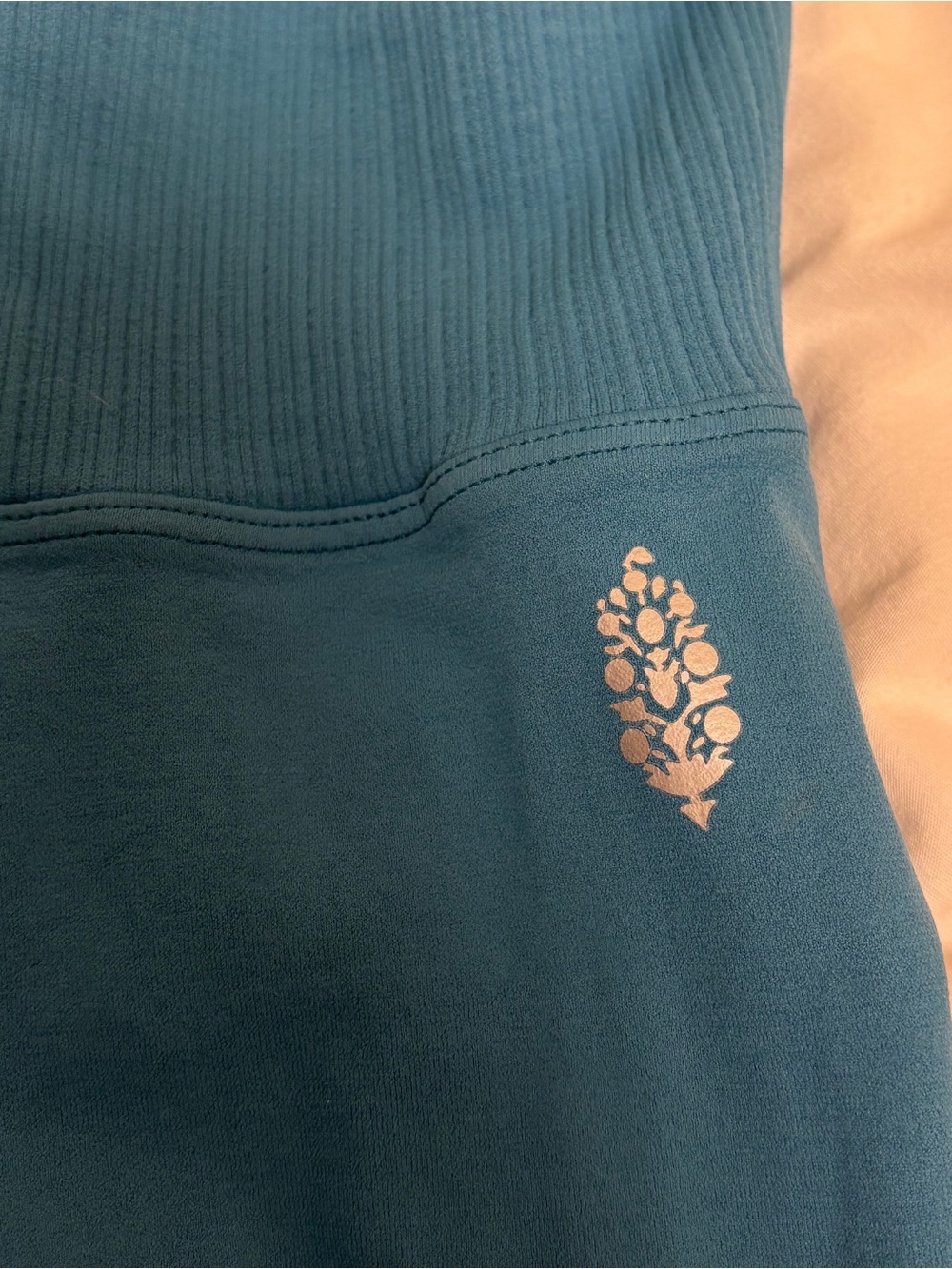 NWT FP Movement Blue Teal Good Karma Leggings Yoga Activewear XS S - Picture 5 of 6